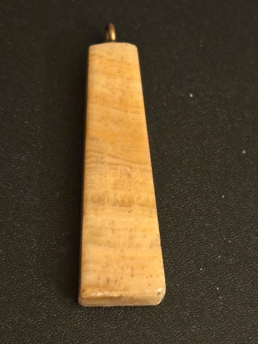 Vintage Genuine Honey Calcite Tapered Pendant